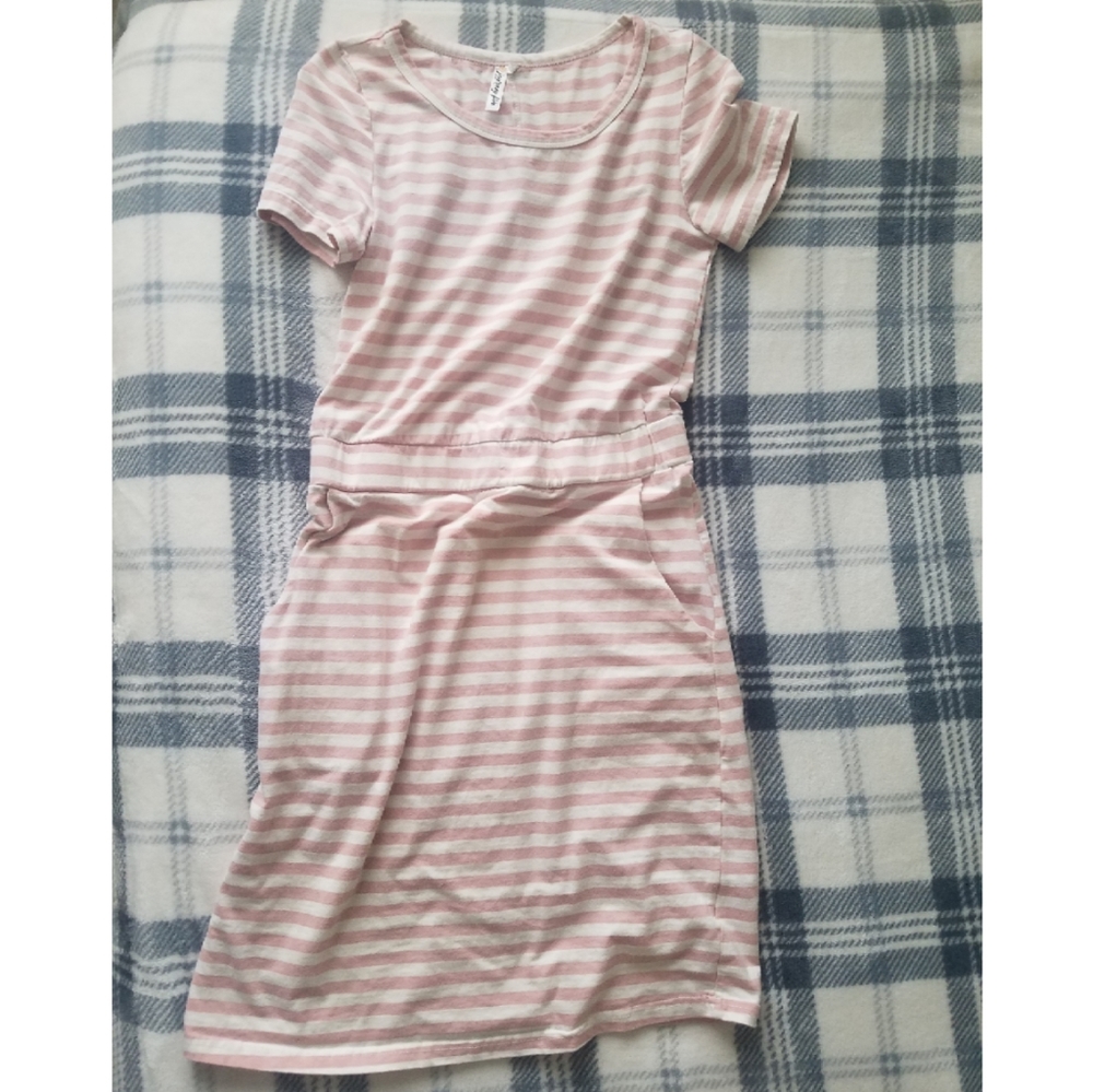 STRIPED CASUAL DRESS (WITH POCKETS!)